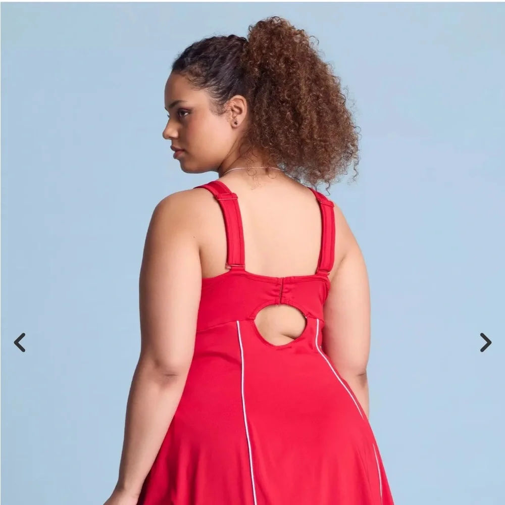 EUC Disney Box Lunch Baymax Big Hero Red One Piece Swimsuit/Active Dress Size 3x - Picture 4 of 14